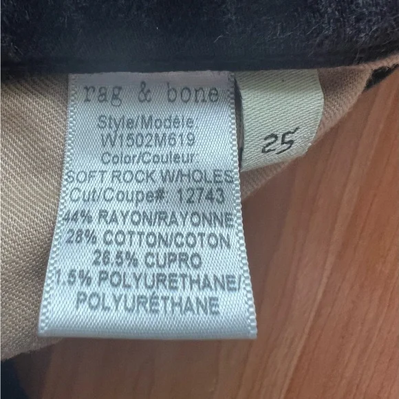 Rag & Bone Jean Size 25 Soft Rock Distressed Skinny Jeans Made in USA - Picture 11 of 11